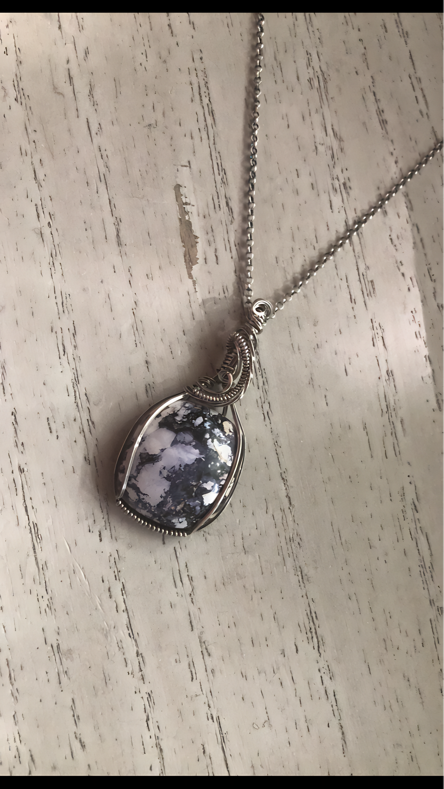 Tiffany Stone Pendant Necklace