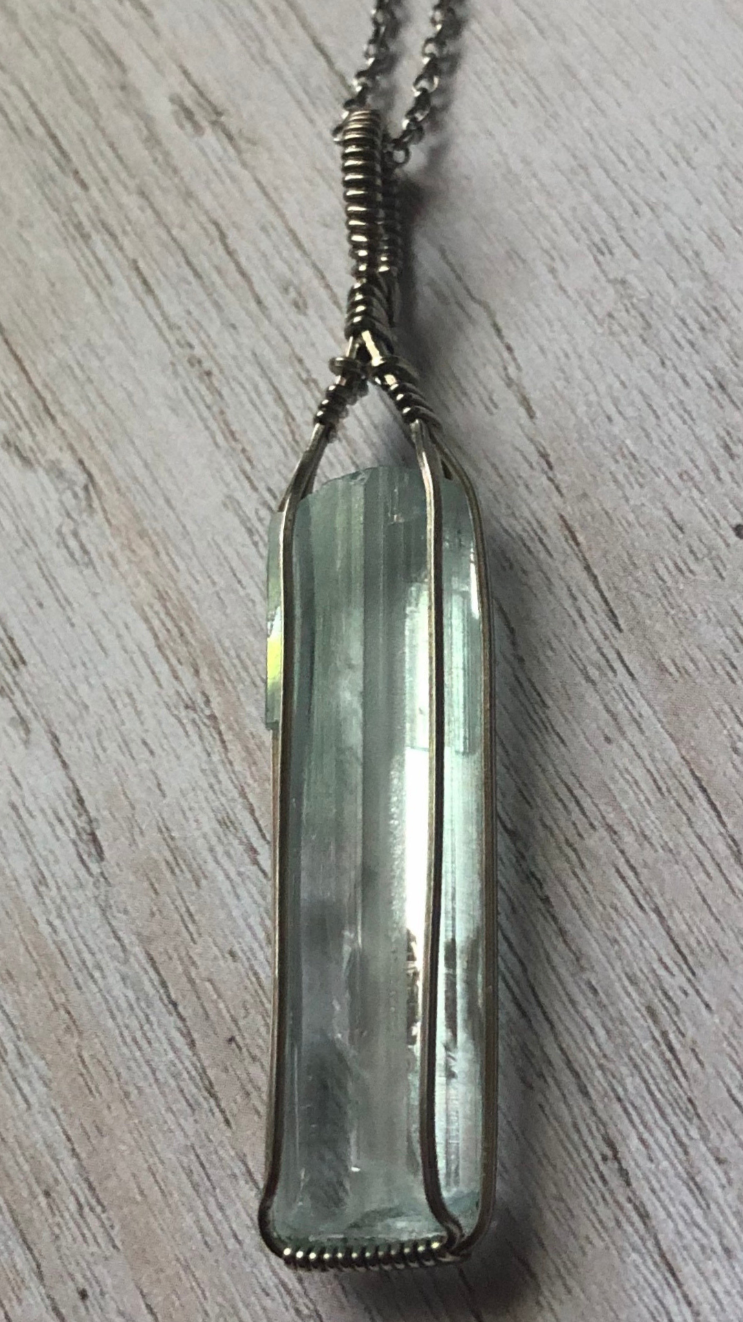 Aquamarine Necklaceđź’™ Optical & Naturally Double Terminated