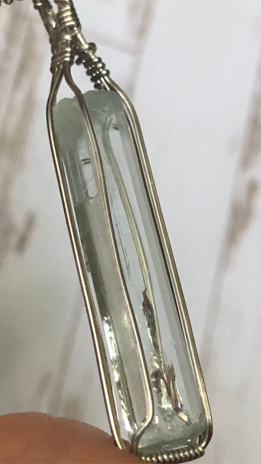 Aquamarine Necklaceđź’™ Optical & Naturally Double Terminated