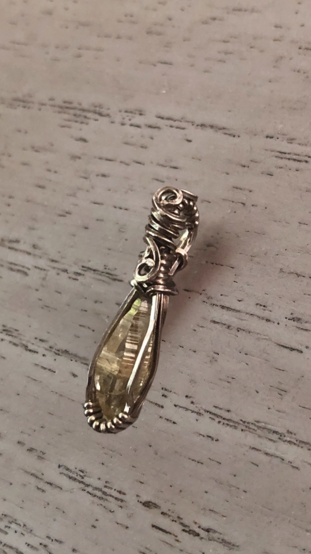 Natural Yellow Sapphire Pendant