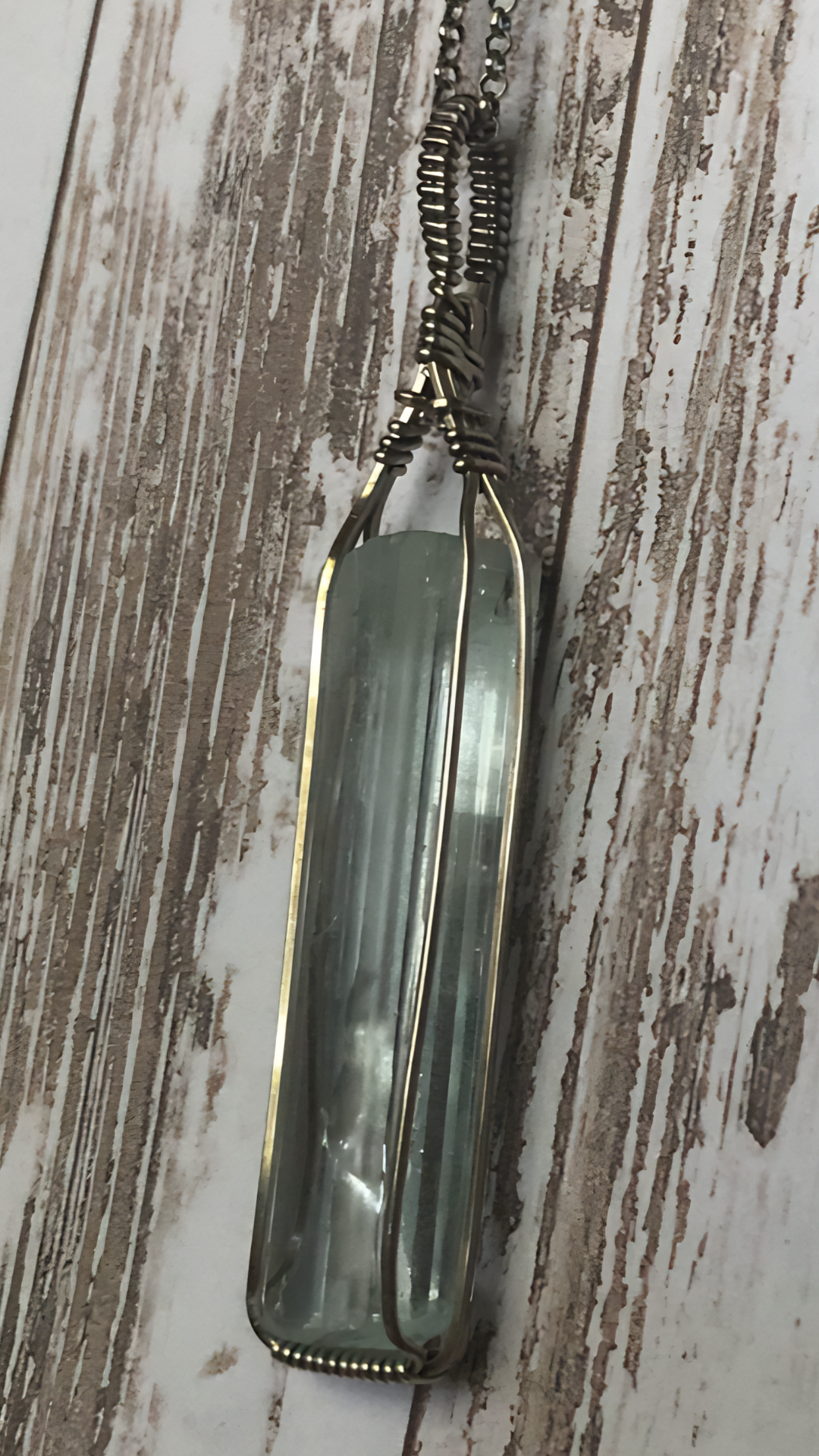 Aquamarine Necklace💙 Optical & Naturally Double Terminated