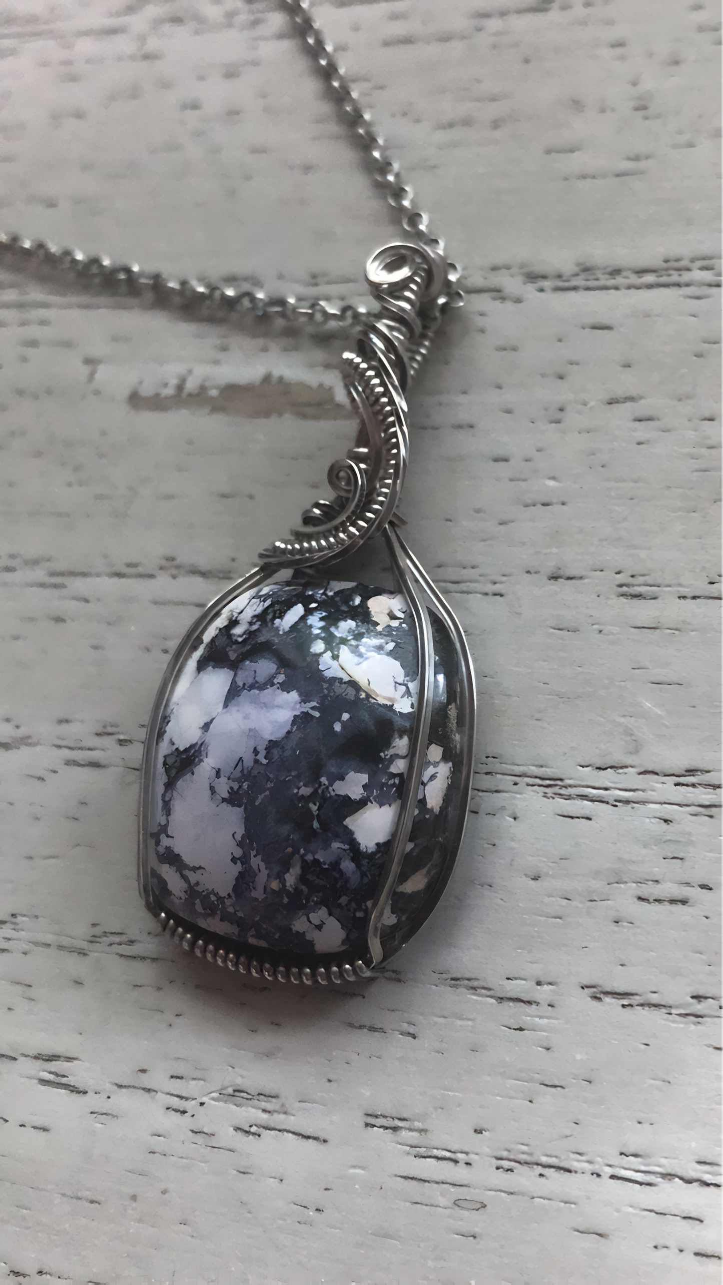 Tiffany Stone Pendant Necklace