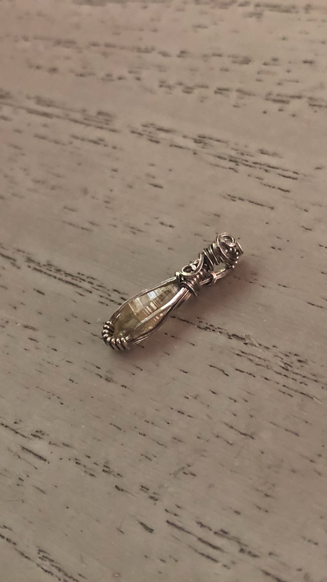 Natural Yellow Sapphire Pendant